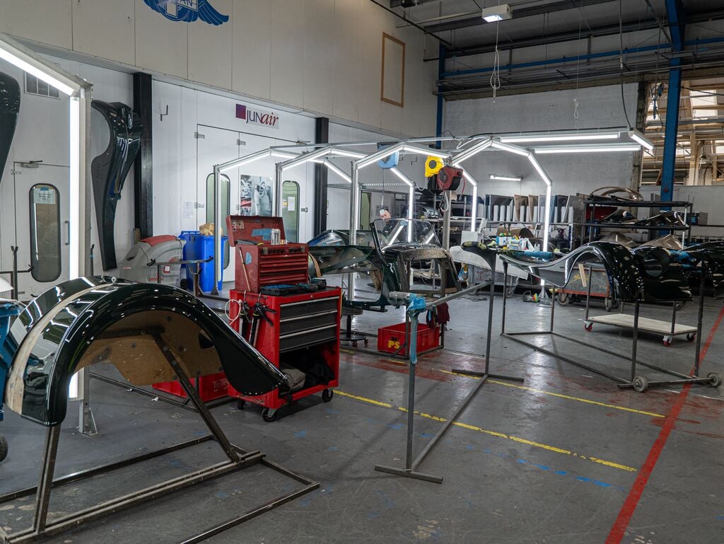 A man working in an automotive workshop